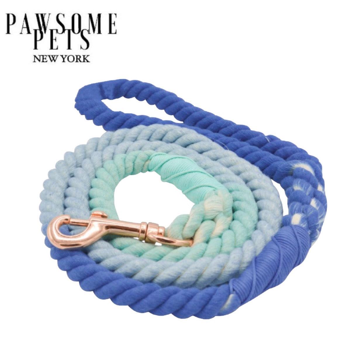 ROPE LEASH - OCEANSIDE RAINBOW - Pawsomepetsnewyork