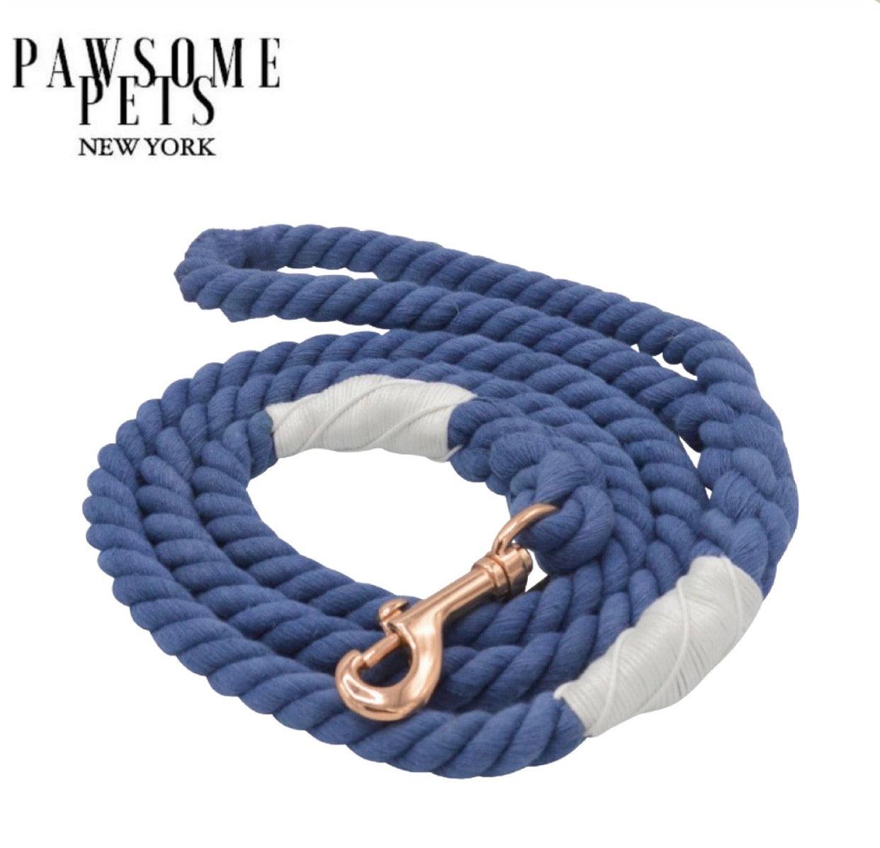 ROPE LEASH - BLUEBELL - Pawsomepetsnewyork