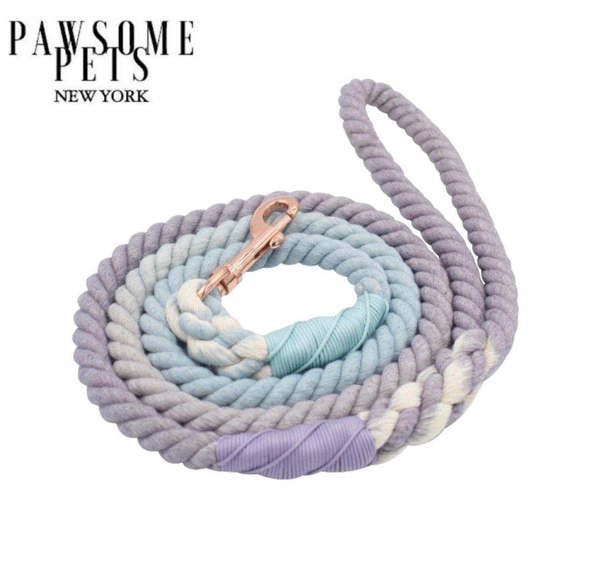 ROPE LEASH - HYACINTH - Pawsomepetsnewyork