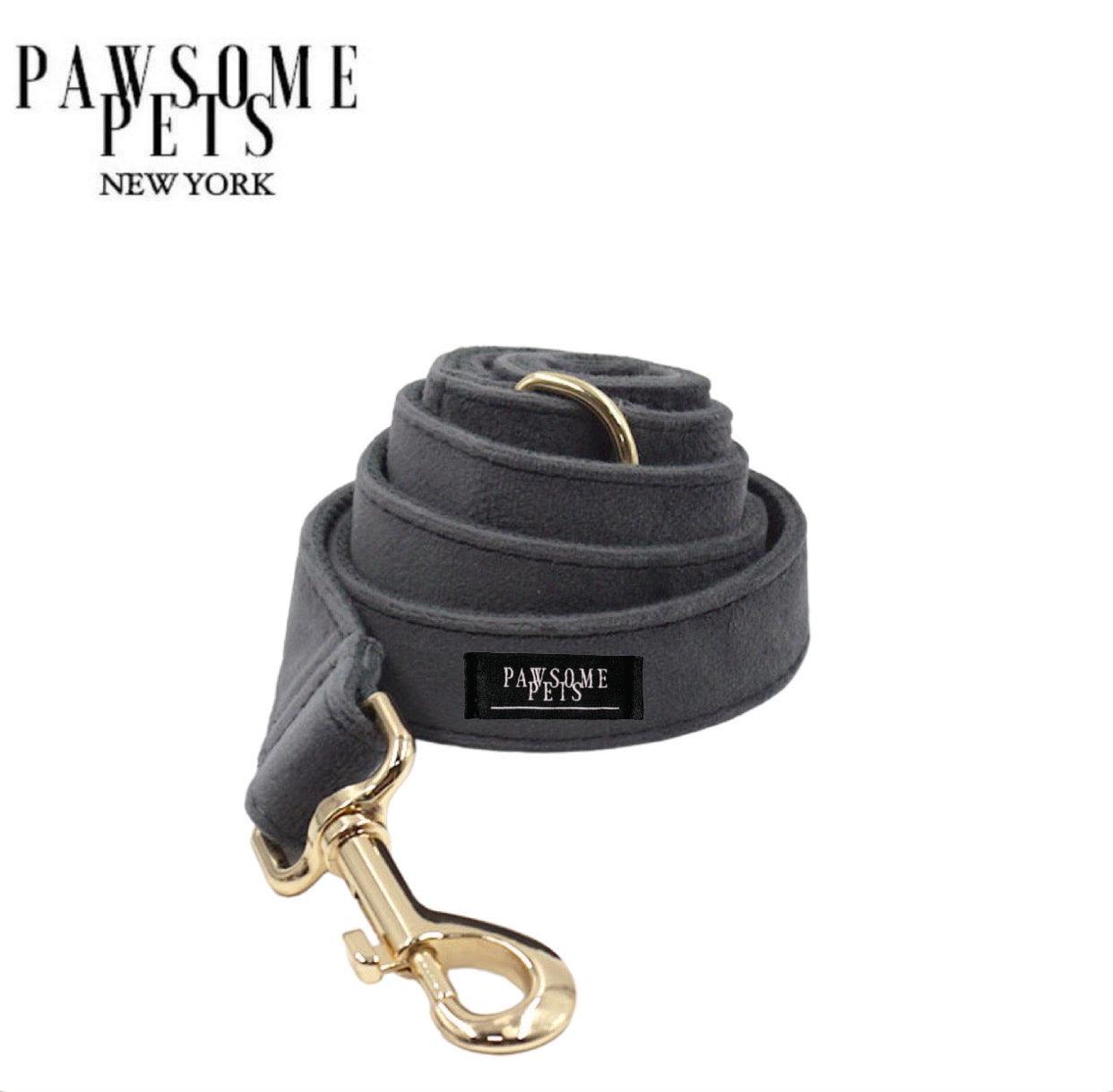 LEASH - DARK GREY - Pawsomepetsnewyork