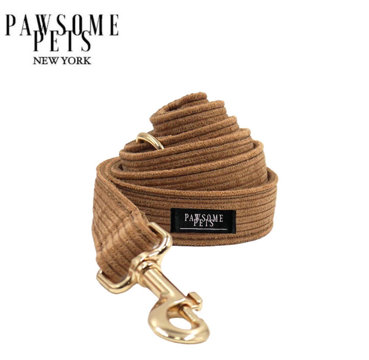 LEASH - BROWN - Pawsomepetsnewyork