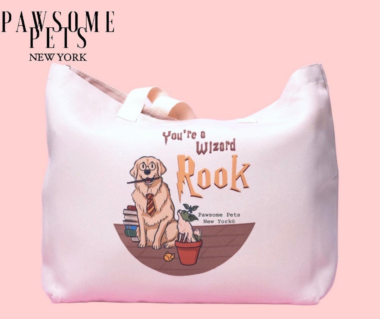 TOTE BAG - YOU'RE A WIZARD PUP - Pawsomepetsnewyork