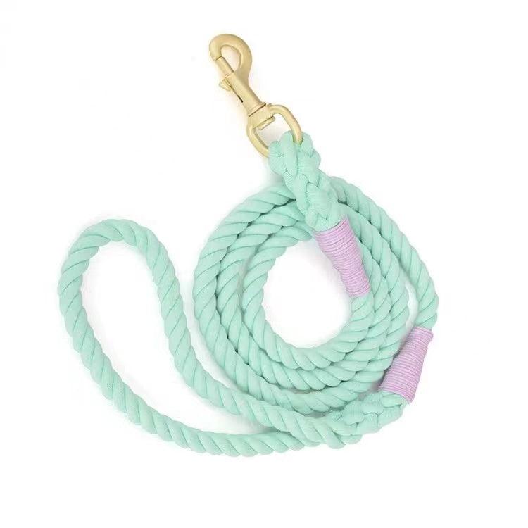 Dog Rope Leash - Mint Green - Pawsomepetsnewyork